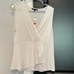 NWT Banana Republic Cream Sleeveless Blouse
